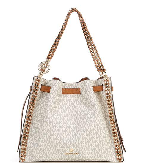 michael kors id chain tote|michael kors chain shoulder bag.